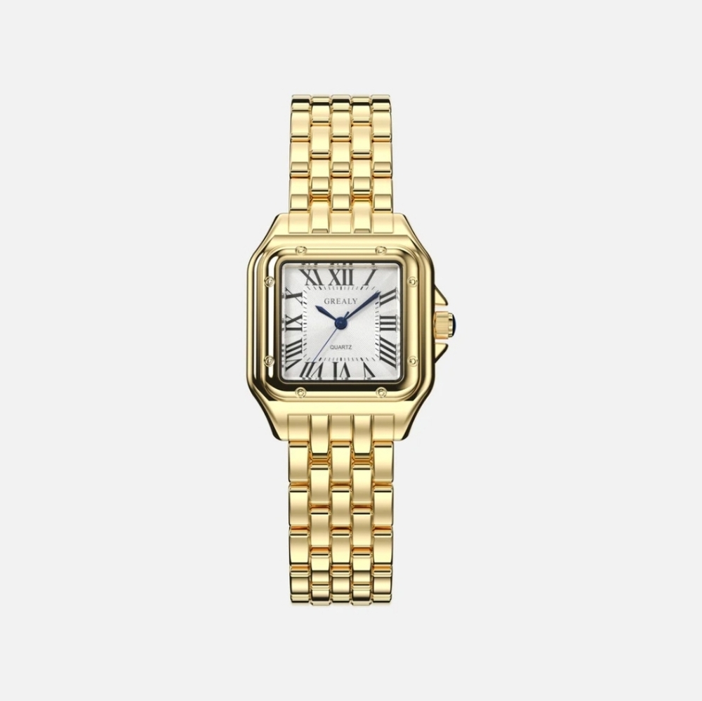 Gold-Tone Women's Classic Square Watch